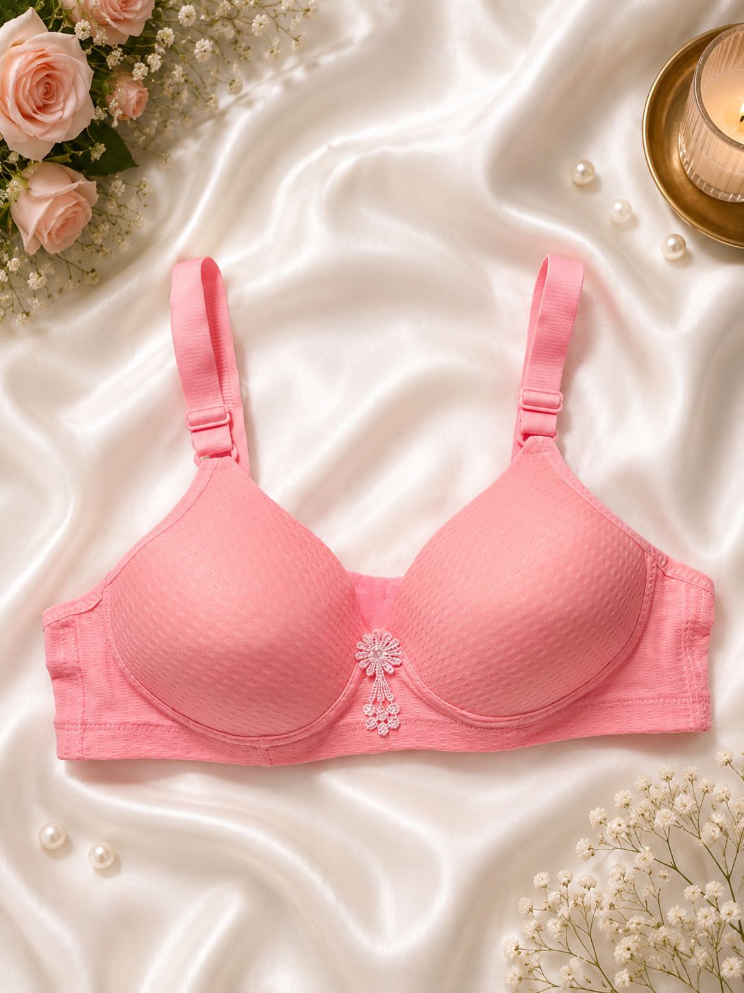Women's Soft Cotton Blend T-Shirt Bra