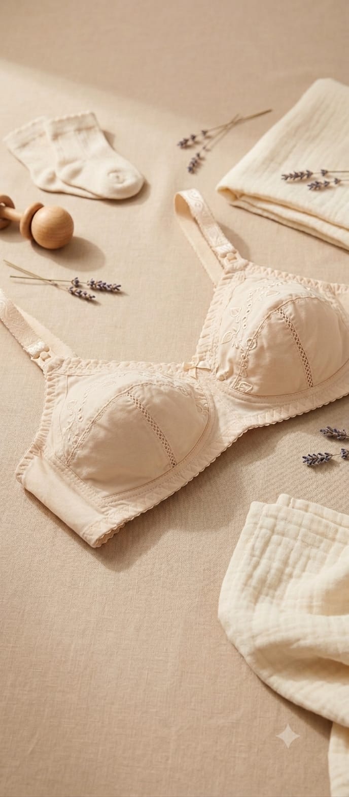 Women's Soft Cotton Blend T-Shirt Bra