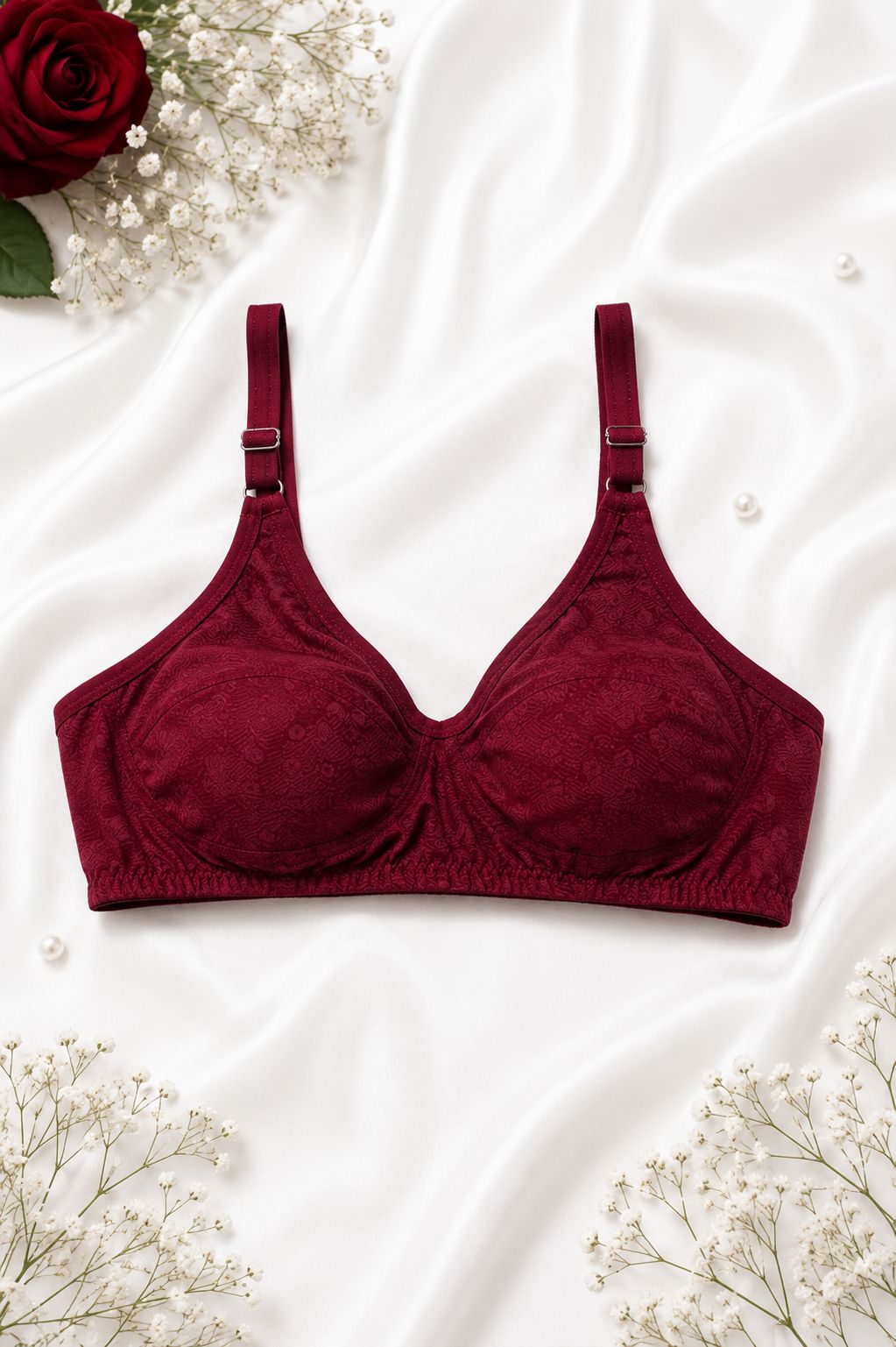 Women's Soft Cotton Blend T-Shirt Bra